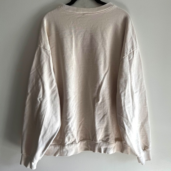 Everybody.World Trash Crewneck Sweatshirt Women's Large Cream Sustainable Style - Picture 3 of 6